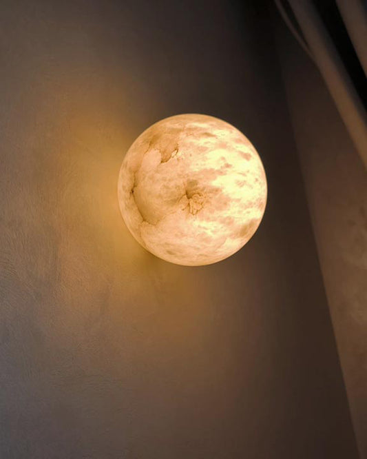 Moon Spanish Alabaster Sconce