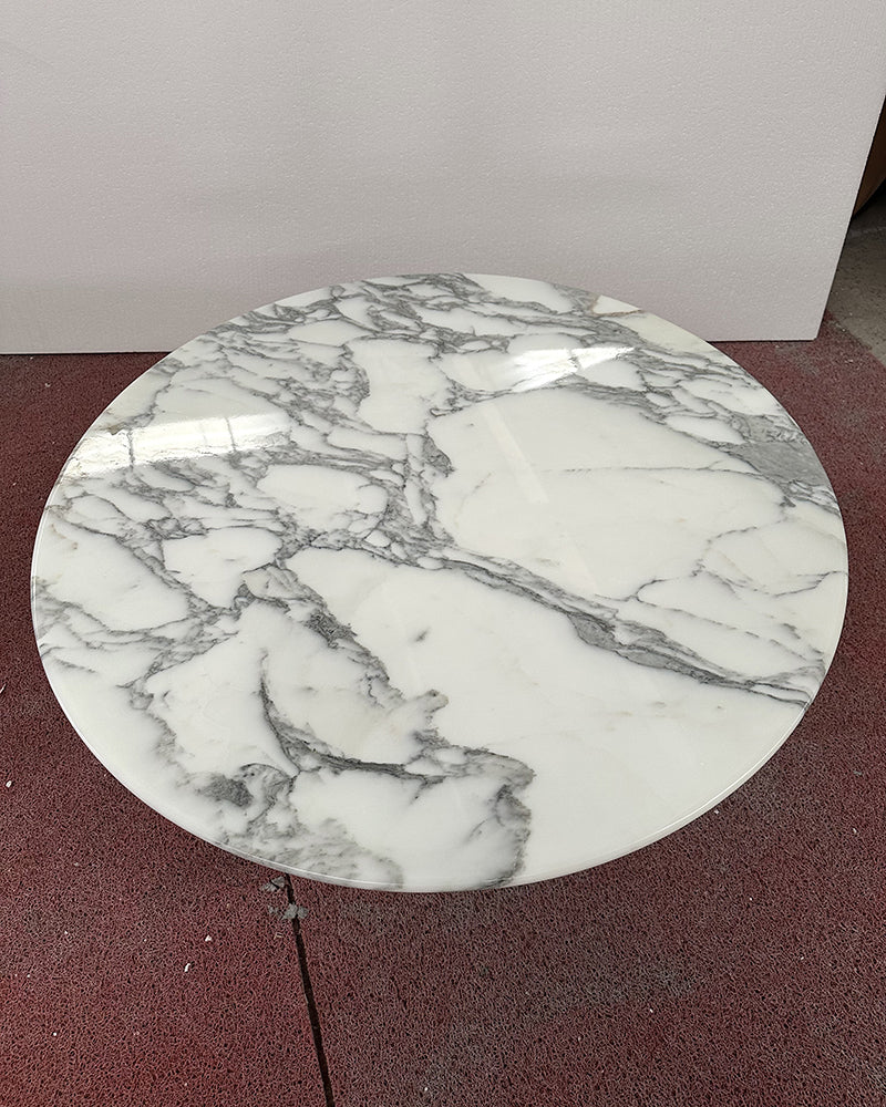 Natural Arabescato Marble Petal Base Coffee Table | Ready to Ship