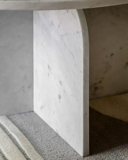 Natural Marble Arc Cross Coffee Table