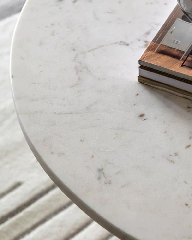 Natural Marble Arc Cross Coffee Table