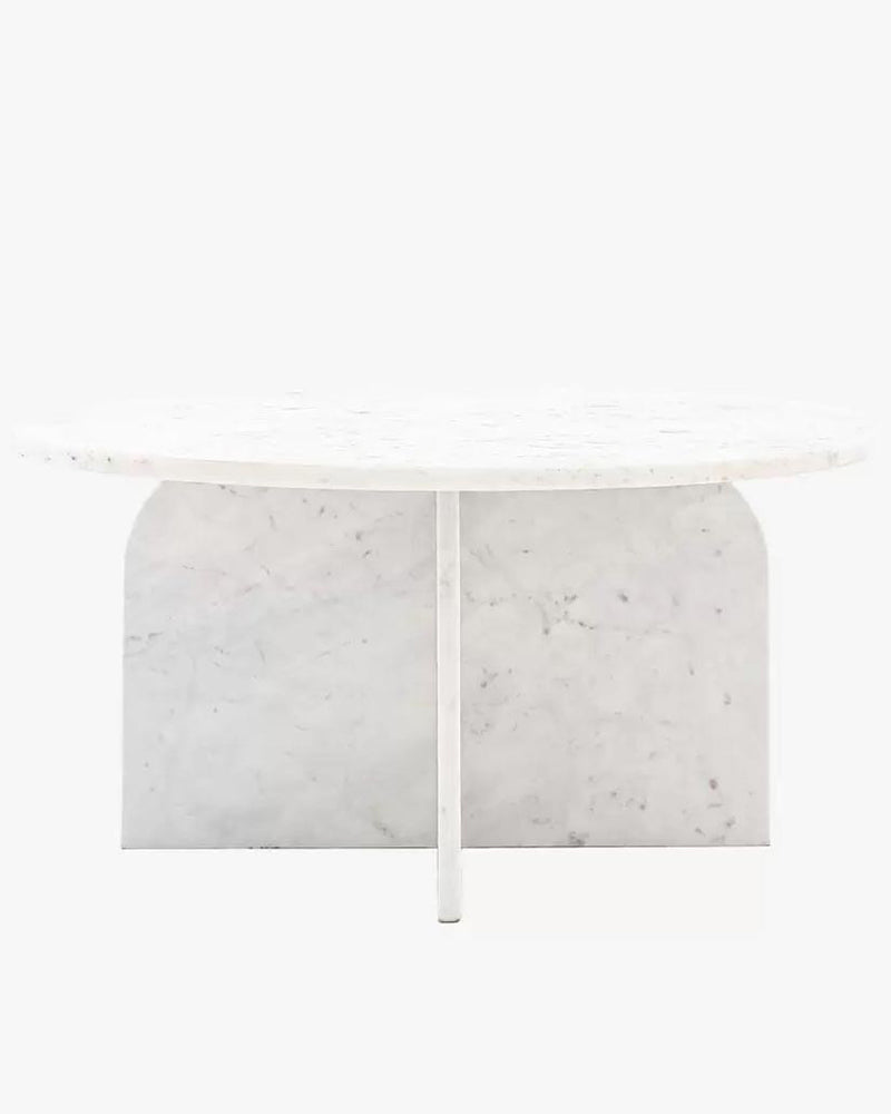 Natural Marble Arc Cross Coffee Table