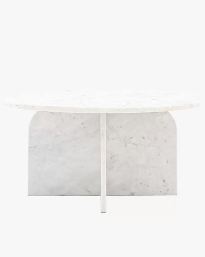 Natural Marble Arc Cross Coffee Table