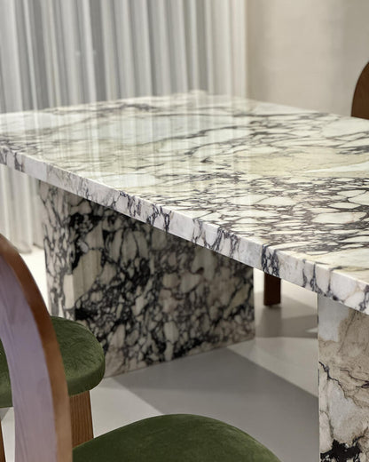 Natural Marble Calacatta Viola Rectangle Dining Table