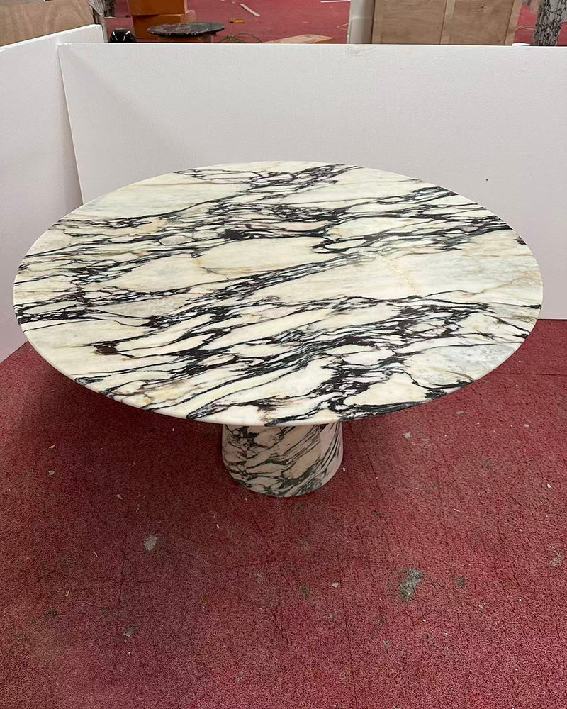 Natural Marble Calacatta Viola  Round Dining Table