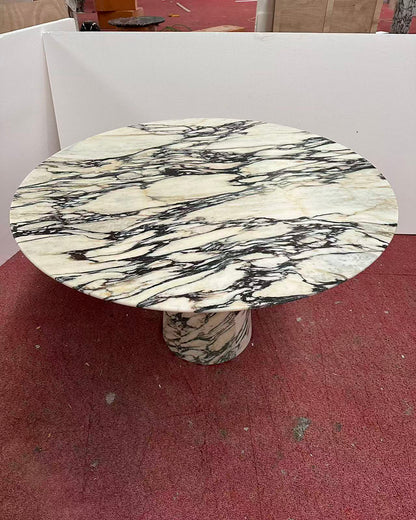 Natural Marble Calacatta Viola  Round Dining Table