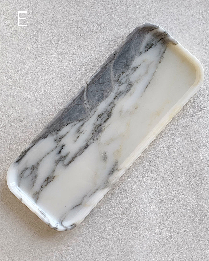 Natural Marble Polished Rectangle Tray