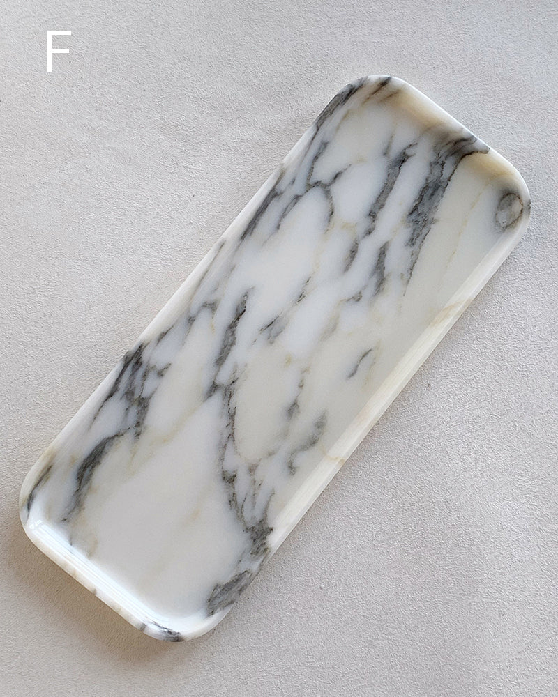 Natural Marble Polished Rectangle Tray