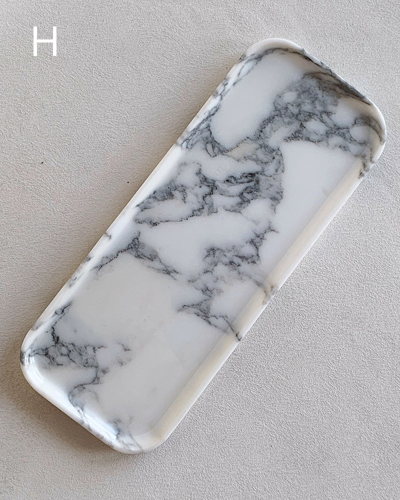 Natural Marble Polished Rectangle Tray