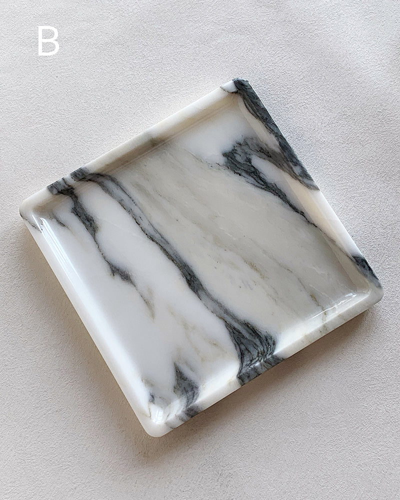 Natural Marble Polished Square Tray