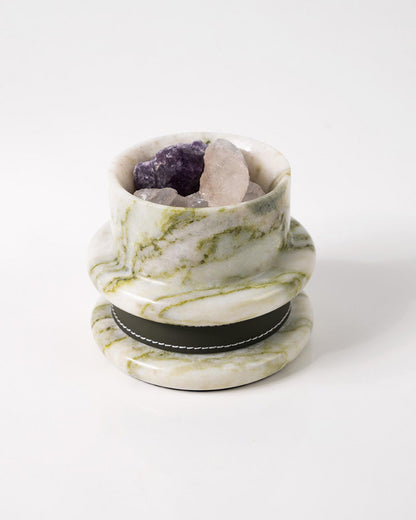 Natural Marble Spiral Candle Holder