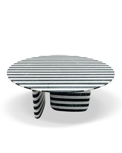 Natural Marble Striped Coffee Table