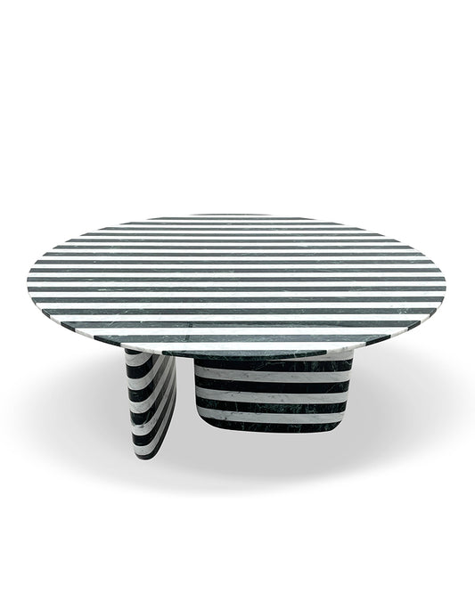 Natural Marble Striped Coffee Table