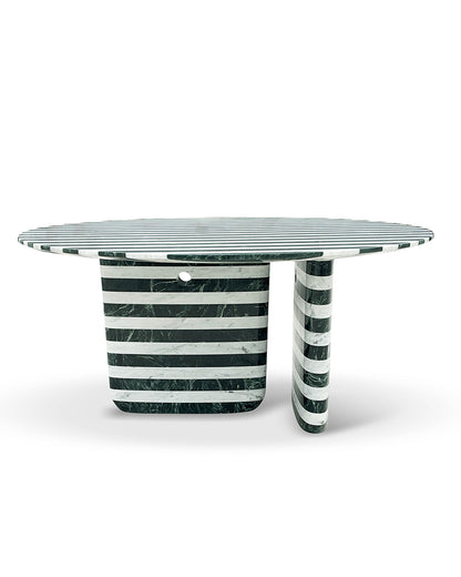 Natural Marble Striped Coffee Table