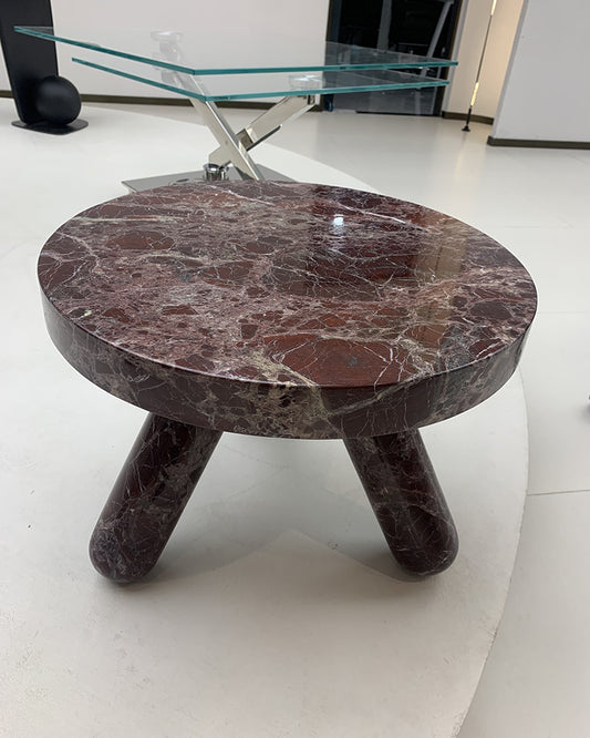 Natural Rosso Levantine Claw Side Table