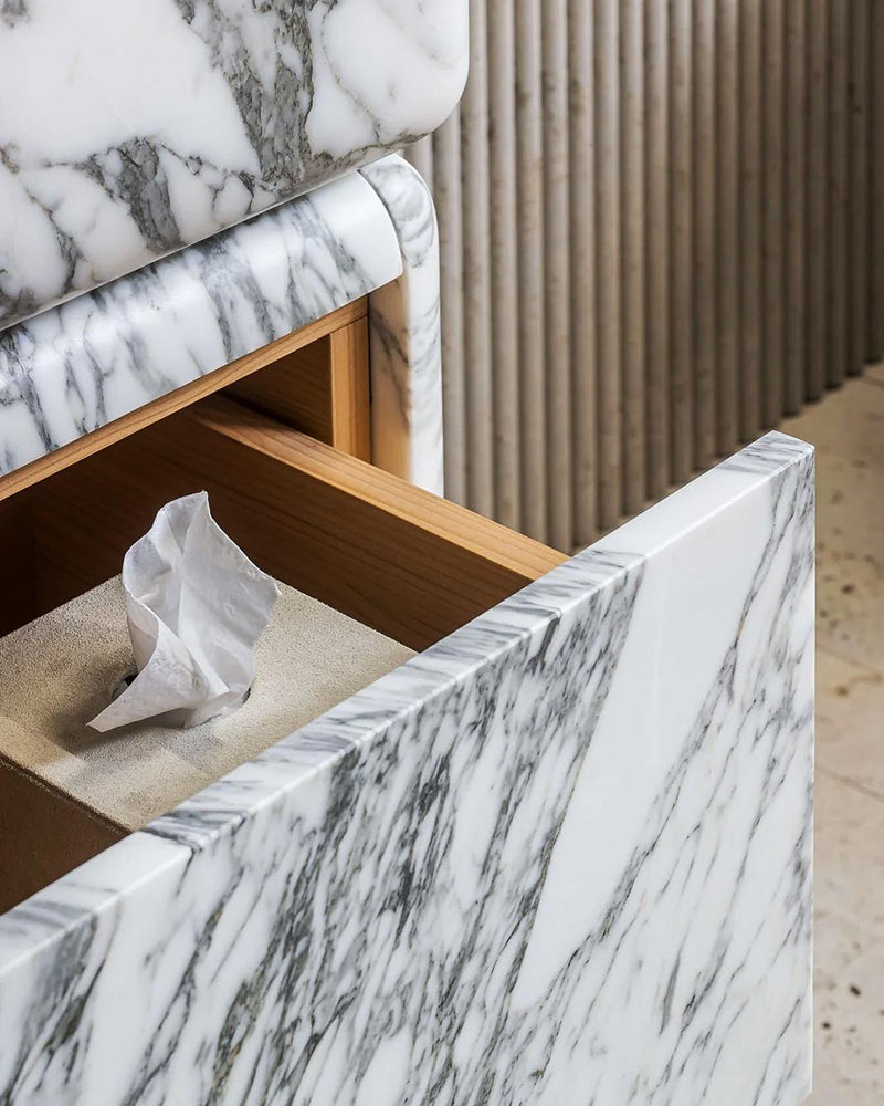 Natural Stone Bathroom Vanity Sink  - Multiple Drawers