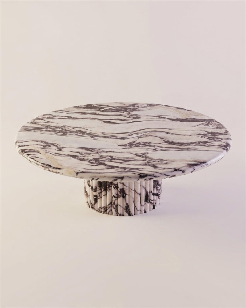 Natural Calacatta Viola Petal Base Coffee Table