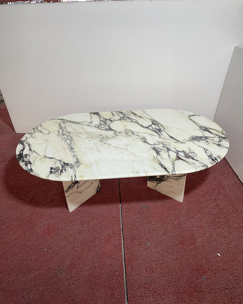 Calacatta Viola Oval Coffee Table