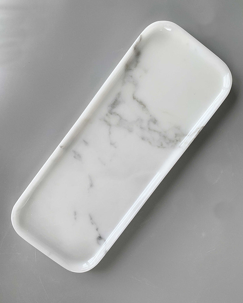 Natural Marble Polished Rectangle Tray