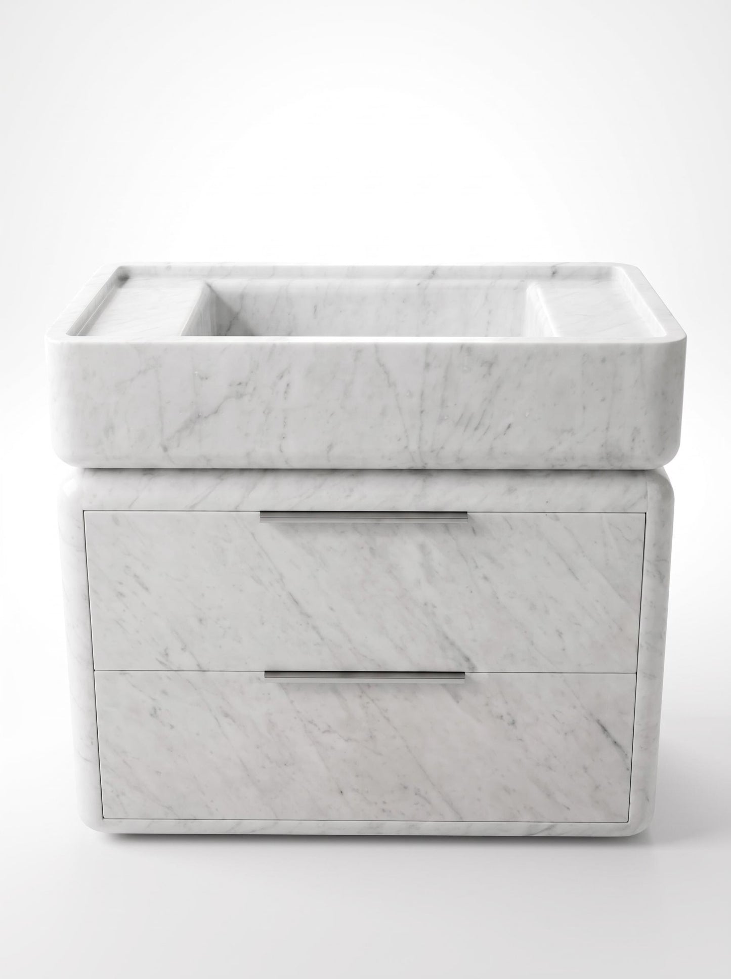 Natural Stone Bathroom Vanity Sink  - Multiple Drawers