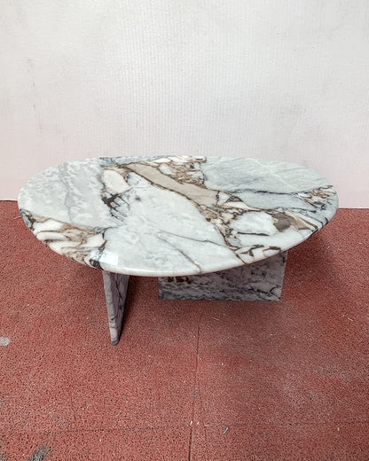 Natural Marble Organic Egg Shape Coffee Table