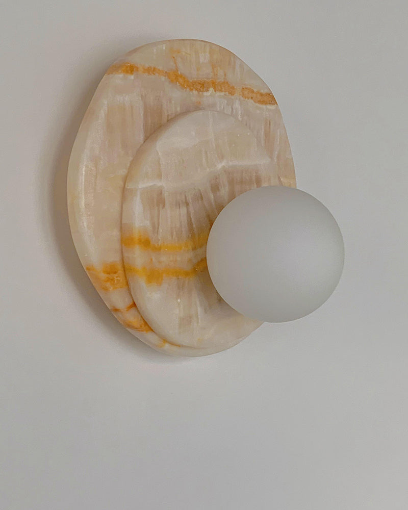 Orange Onyx Wall Lamp