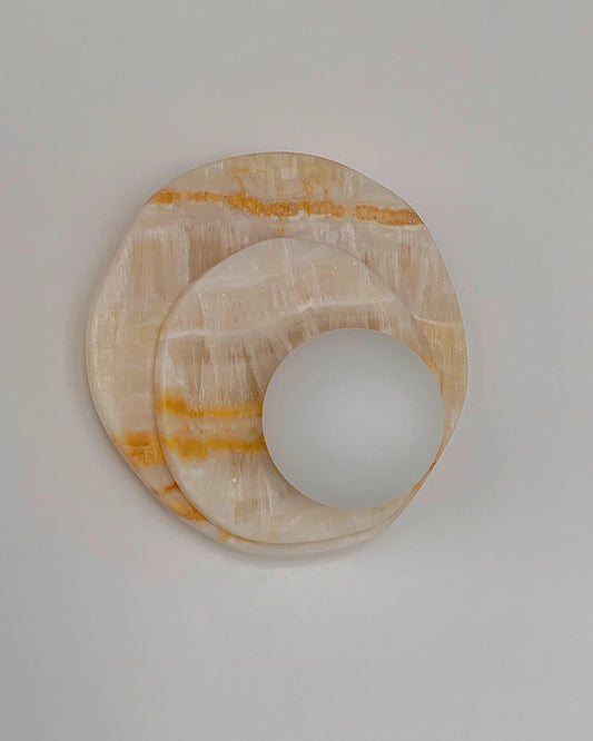 Orange Onyx Wall Lamp