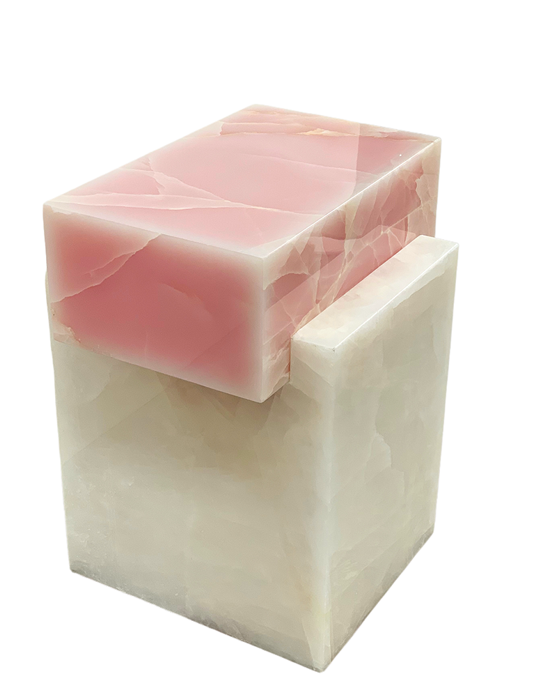 Natural Marble Onyx Creative Side Table