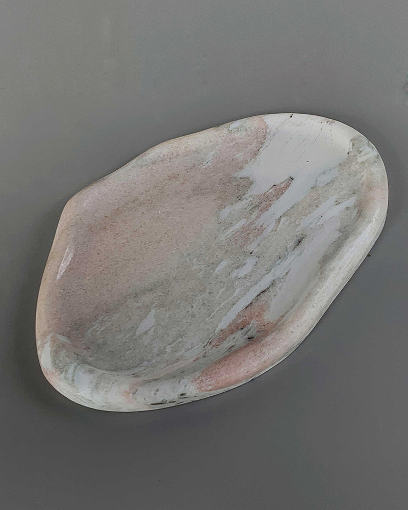 Rosso Norvegian Marble Irregular Tray