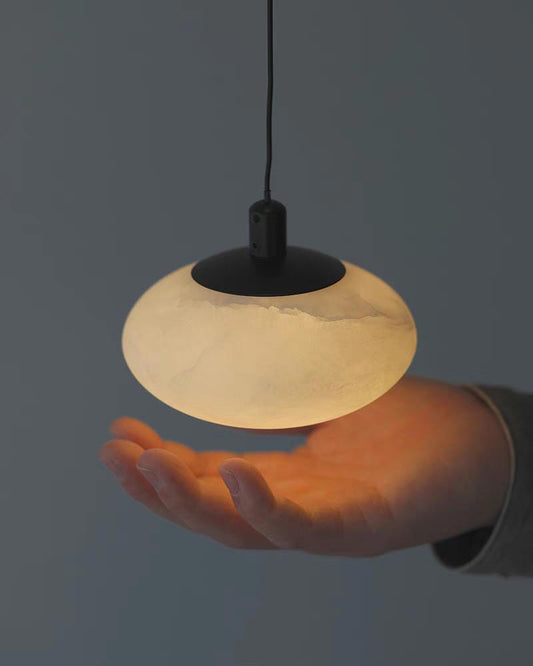 Spanish Alabaster Oval Chandelier