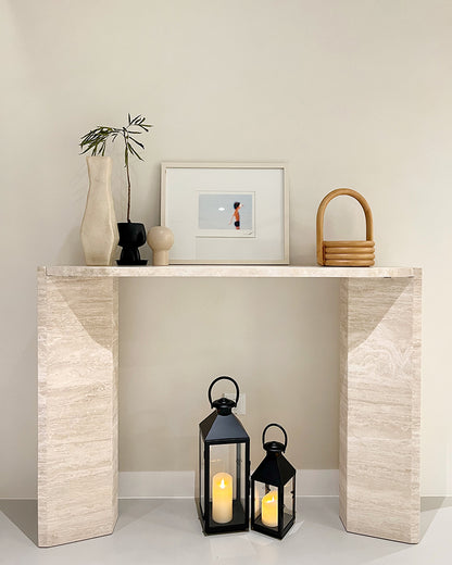 Travertine Marble Console Table