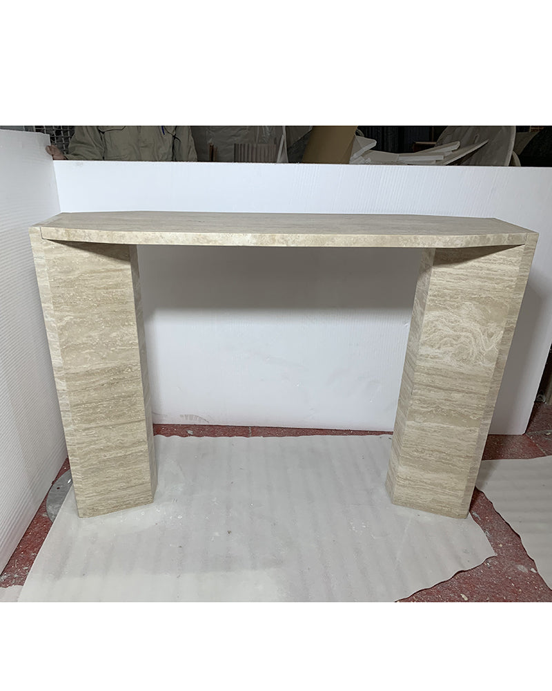 Travertine Marble Console Table