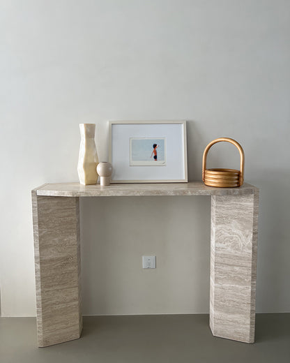 Travertine Marble Console Table