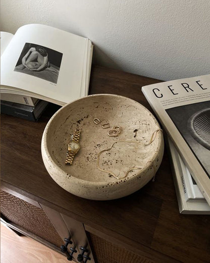 Travertine Marble Storage Tray