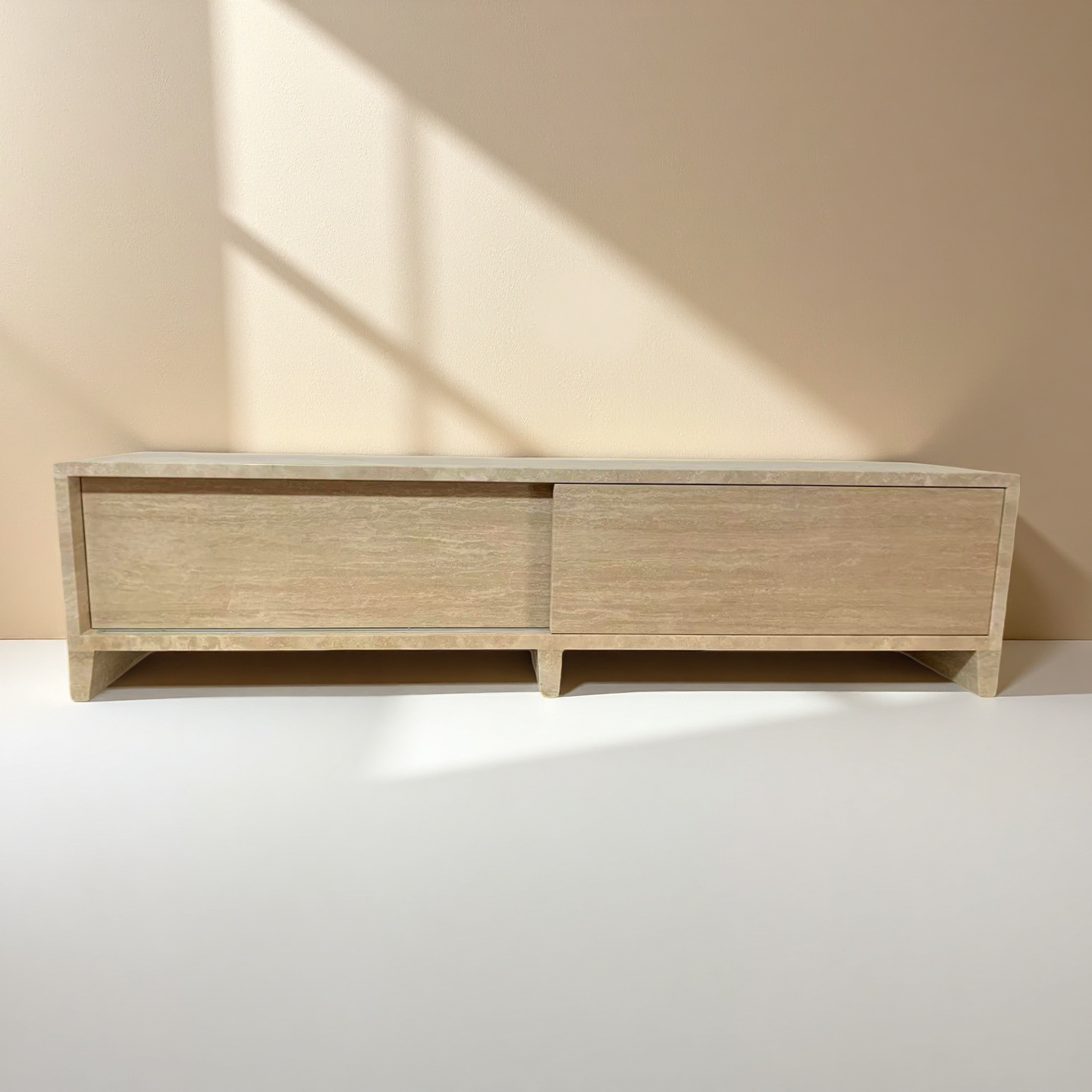 Travertine Media Console | Travertine Tv Stand | Marble Television Stand