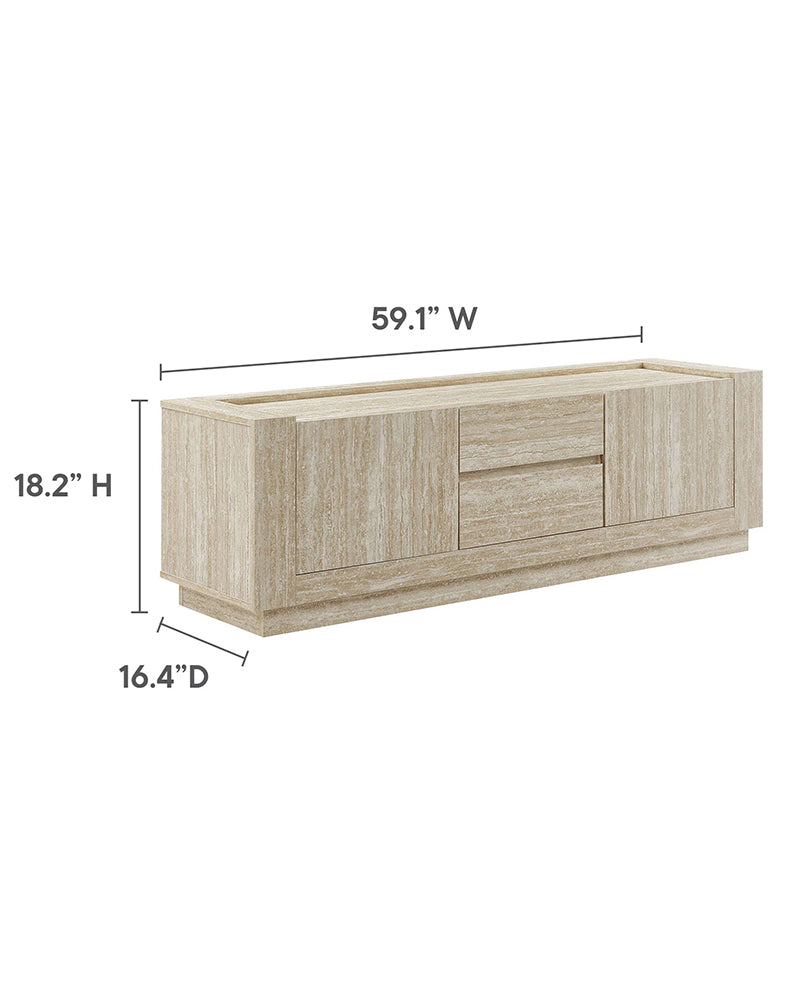 Travertine TV Console | Television Stands |150*41.6*46.2cm