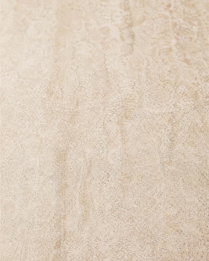 Close-up of natural beige travertine texture and subtle pores