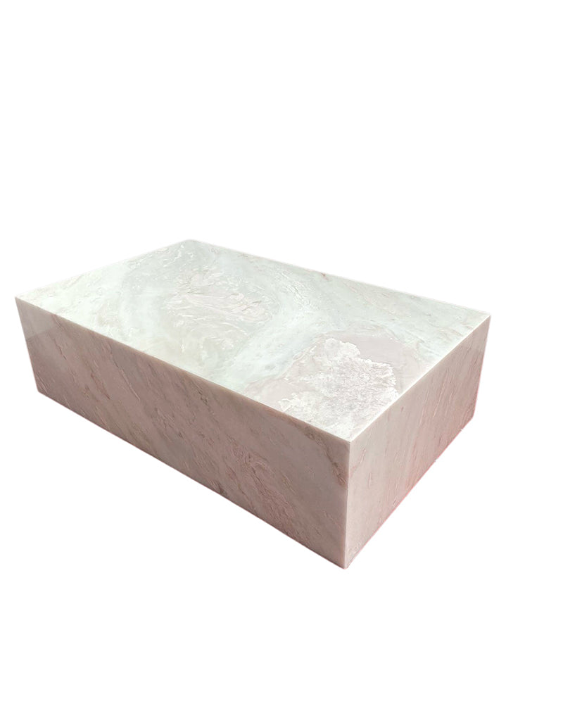 Bianco Royal Marble Plinth Coffee Table