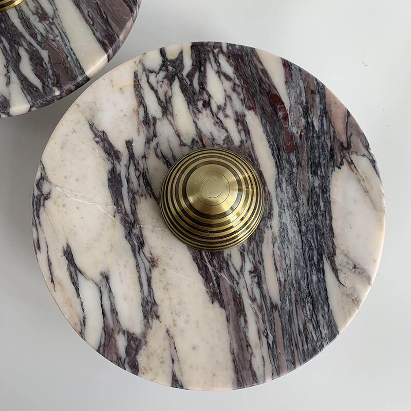 calacatta viola marble wall lamp