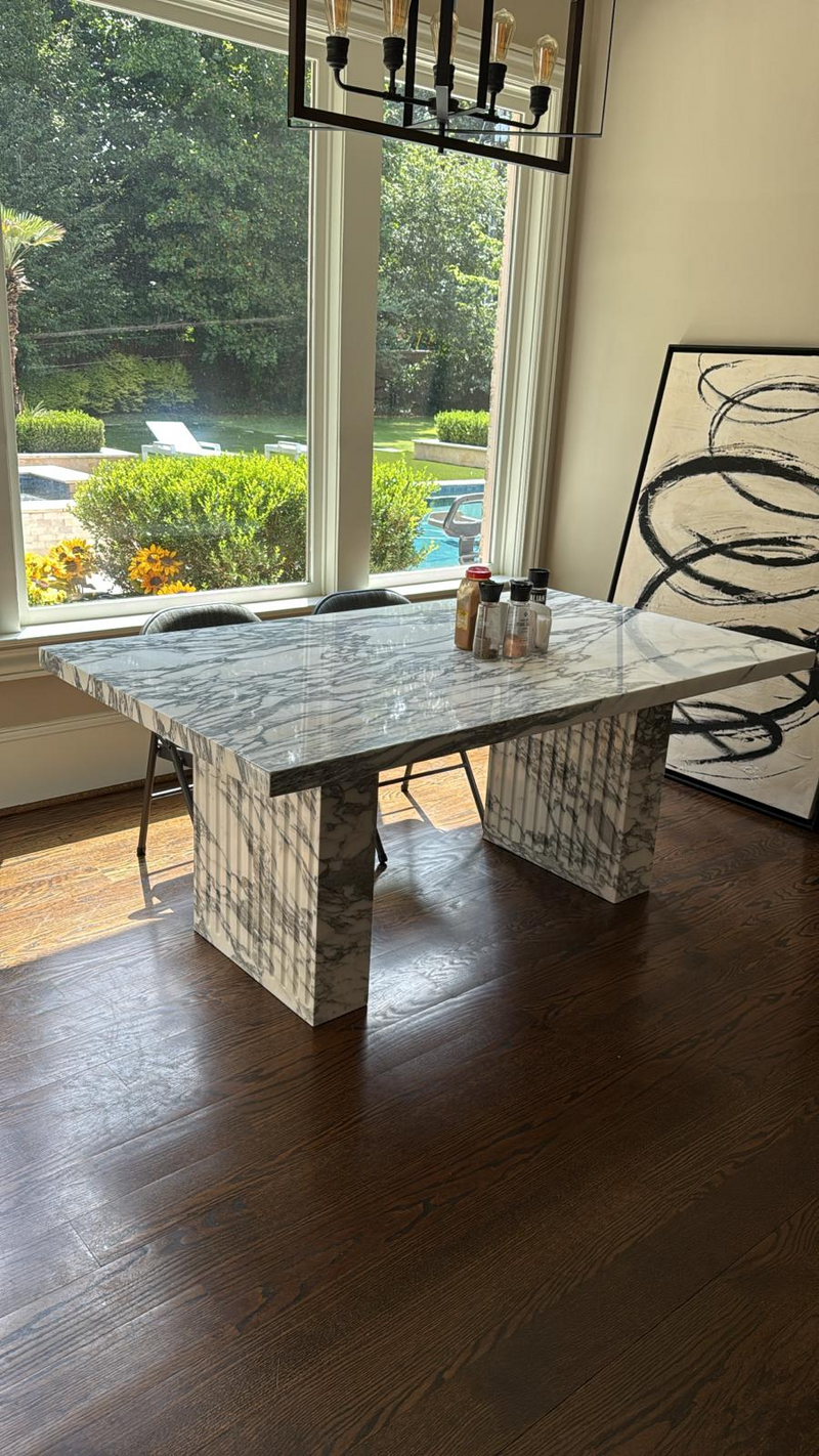Arabescato Rectangle Dining Table