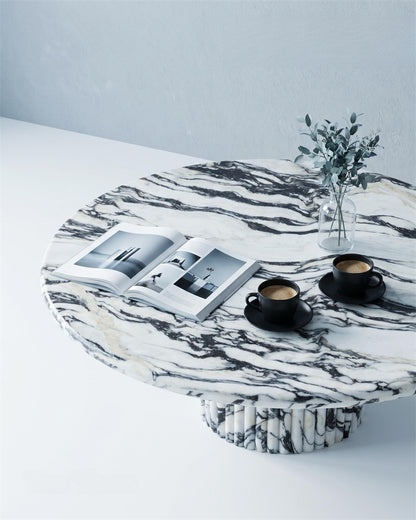 Natural Calacatta Viola Petal Base Coffee Table