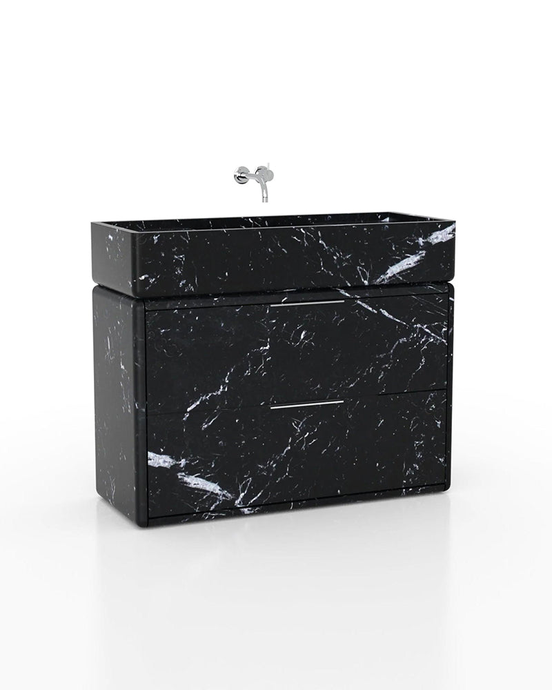 Natural Stone Bathroom Vanity Sink  - Multiple Drawers