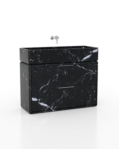 Natural Stone Bathroom Vanity Sink  - Multiple Drawers