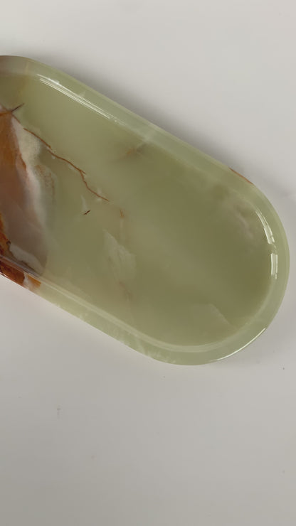 Natural Green Onyx Marble Tray