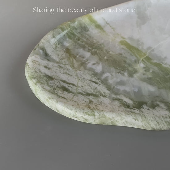 Green Forest Marble  Irregular Tray