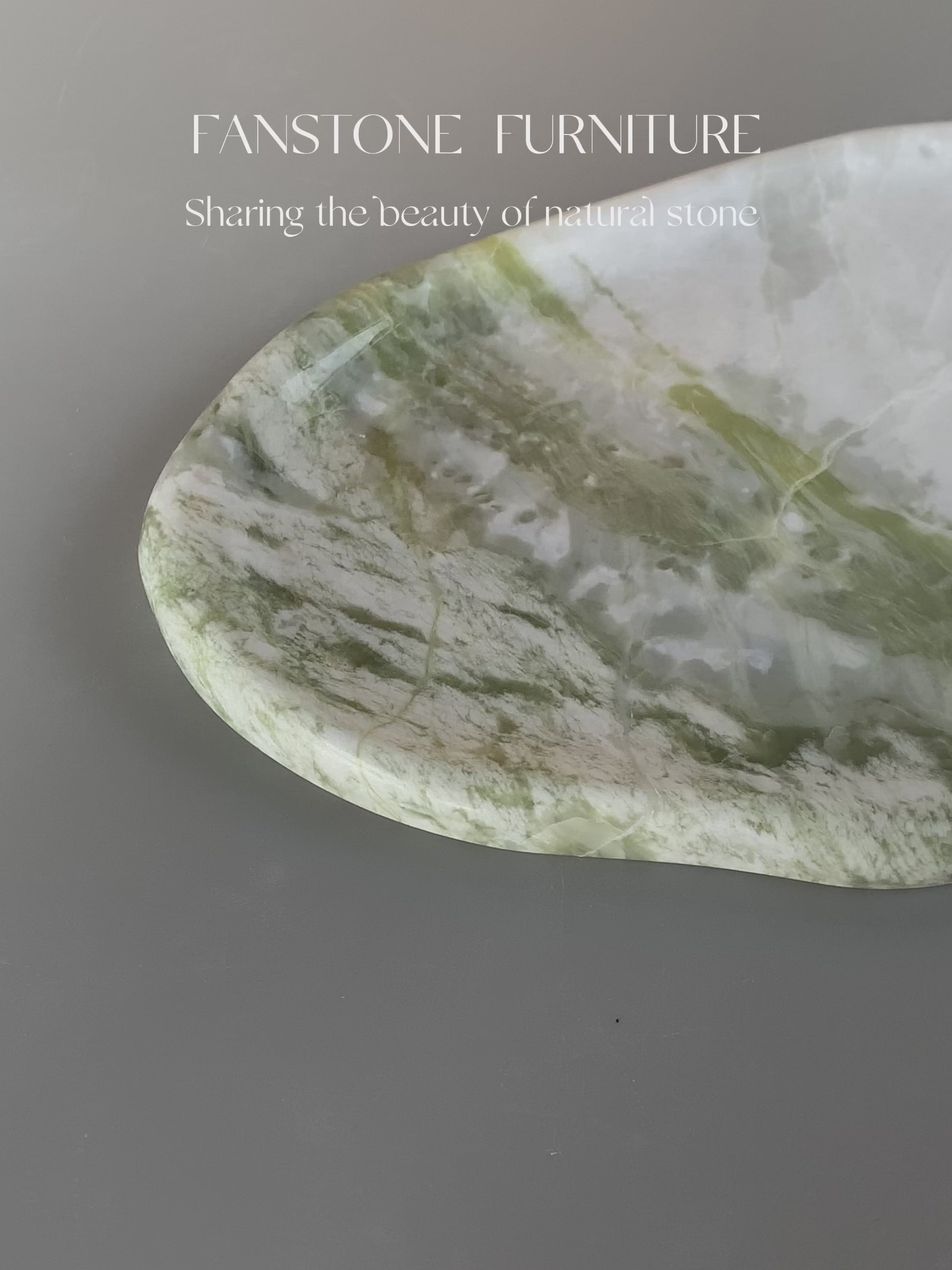 Green Forest Marble  Irregular Tray