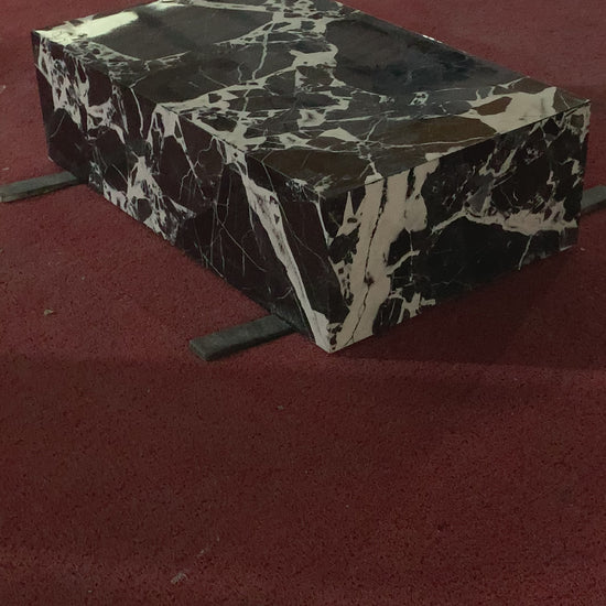 Grand Antique Marble Plinth Coffee Table