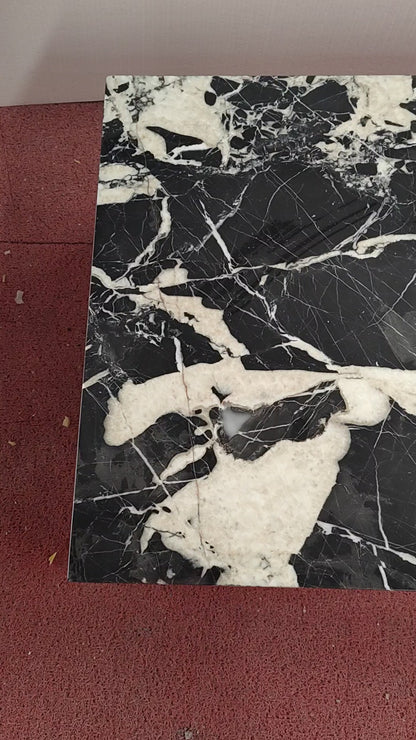 Grand Antique Marble Rectangle Plinth Coffee Table