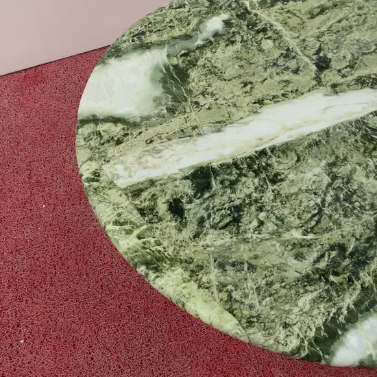 Natural Green Forest Marble Petal Base Coffee Table