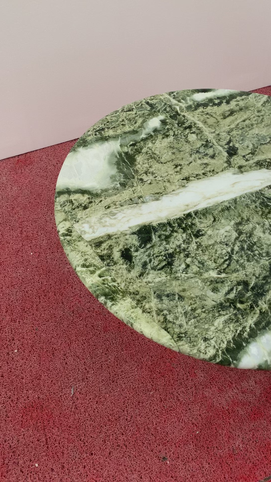 Natural Green Forest Marble Petal Base Coffee Table