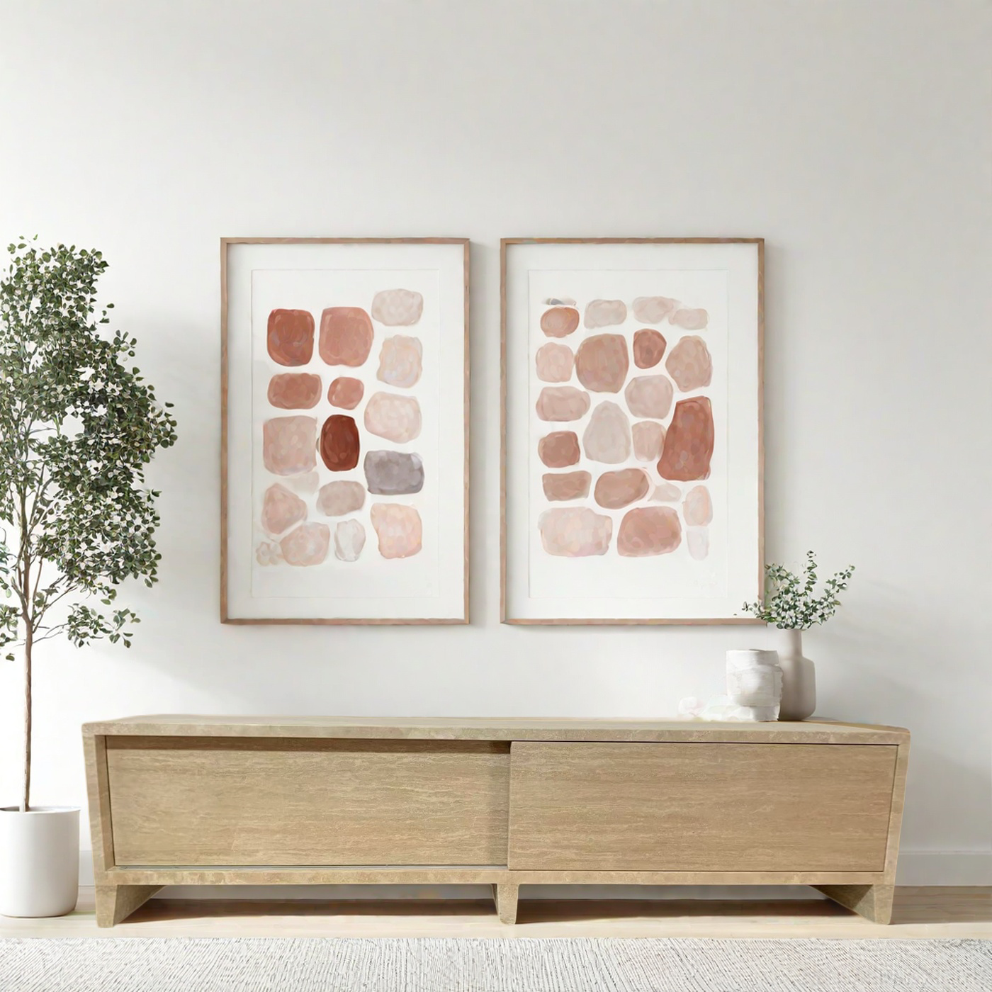 Travertine Media Console | Travertine Tv Stand | Marble Television Stand